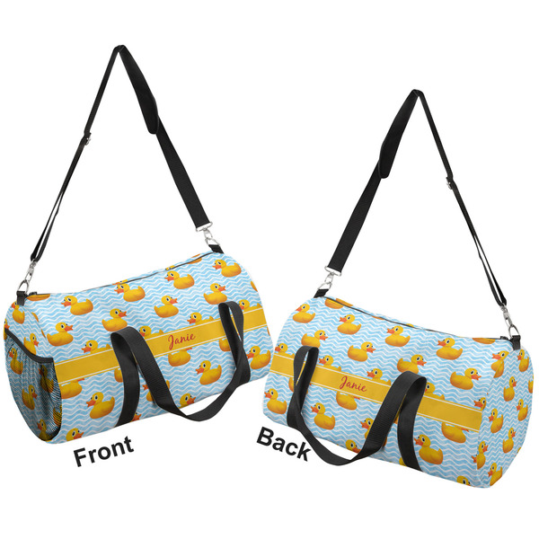 Rubber Duckie Duffle bag small front and back sides