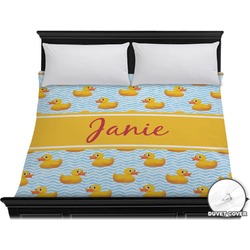 Rubber Duckie Duvet Cover - King (Personalized)