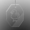 Rubber Duckie Engraved Glass Ornament - Octagon (Personalized)