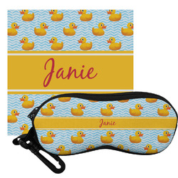 Rubber Duckie Eyeglass Case & Cloth (Personalized)
