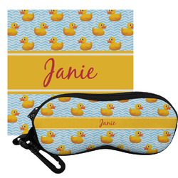 Rubber Duckie Eyeglass Case & Cloth (Personalized)