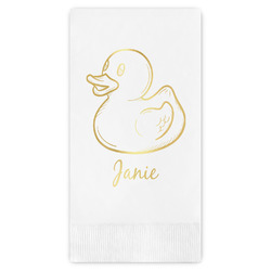 Rubber Duckie Guest Napkins - Foil Stamped (Personalized)