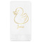 Rubber Duckie Foil Stamped Guest Napkins - Front View