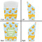 Rubber Duckie French Fry Favor Box - Front & Back View