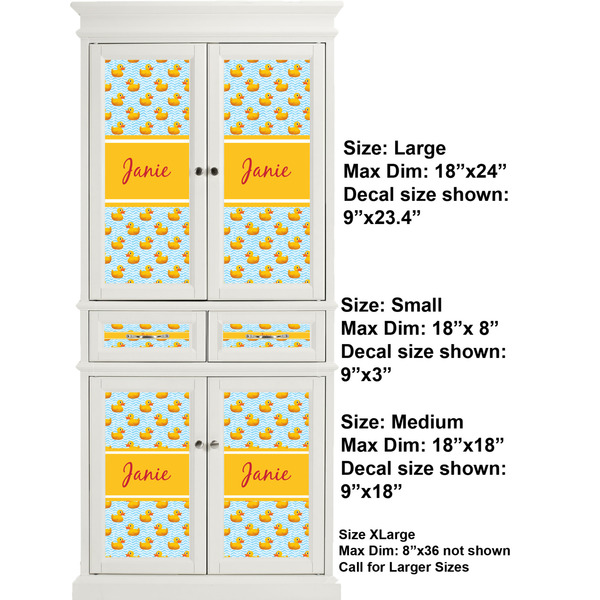 Rubber Duckie Full Cabinet (Show Sizes)