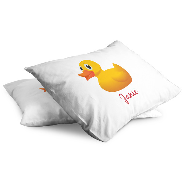 Rubber Duckie Full Pillow Case - TWO (partial print)