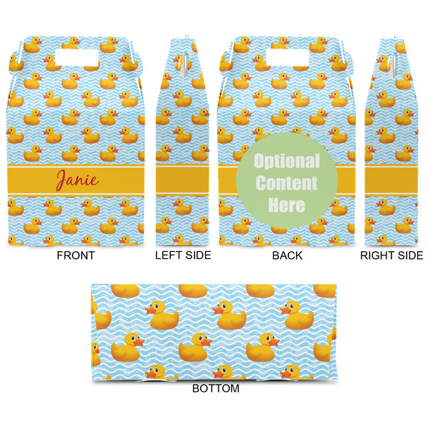 Rubber Duckie Gable Favor Box - Approval