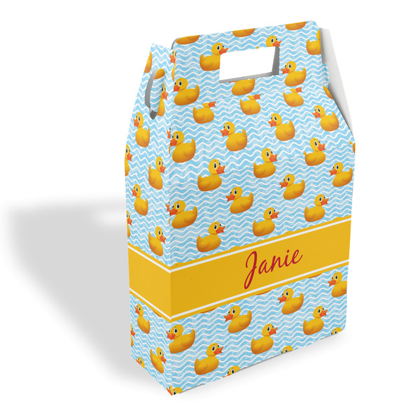 Custom Rubber Duckie Gable Favor Box (Personalized)
