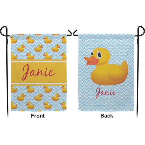 Rubber Duckie Garden Flag - Double Sided Front and Back