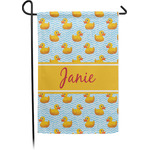 Rubber Duckie Small Garden Flag - Single Sided w/ Name or Text