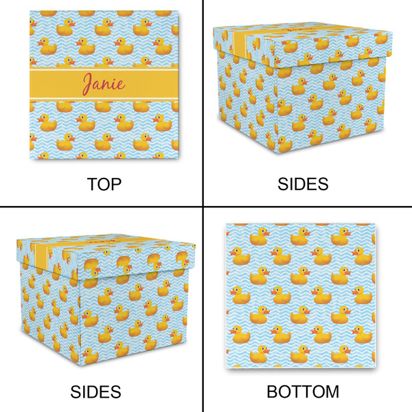 Rubber Duckie Gift Boxes with Lid - Canvas Wrapped - Medium - Approval