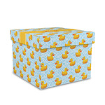 Rubber Duckie Gift Box with Lid - Canvas Wrapped - Medium (Personalized)