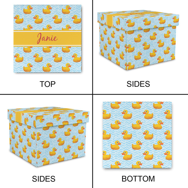 Rubber Duckie Gift Boxes with Lid - Canvas Wrapped - Small - Approval