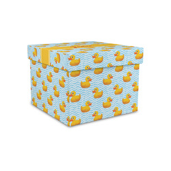 Rubber Duckie Gift Box with Lid - Canvas Wrapped - Small (Personalized)