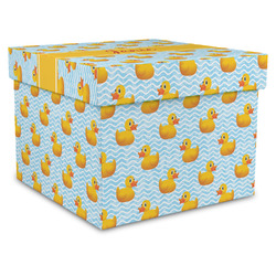 Rubber Duckie Gift Box with Lid - Canvas Wrapped - XX-Large (Personalized)