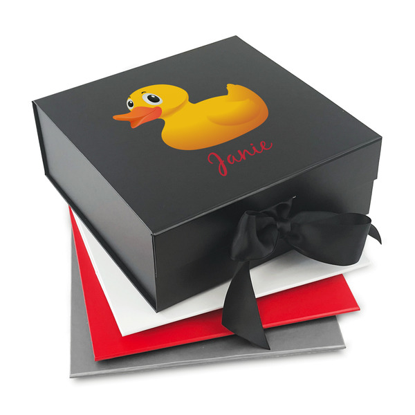 Custom Rubber Duckie Gift Box with Magnetic Lid