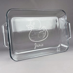 Rubber Duckie Glass Baking Dish - 13in x 9in (Personalized)