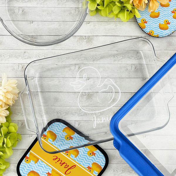 Rubber Duckie Glass Baking Dish - LIFESTYLE (13x9)