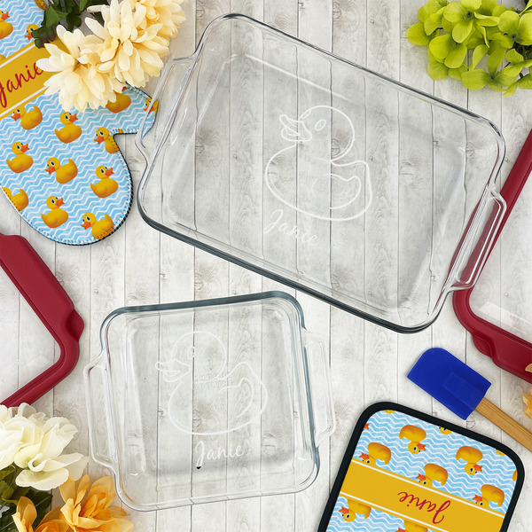 Rubber Duckie Glass Baking Dish Set - LIFESTYLE