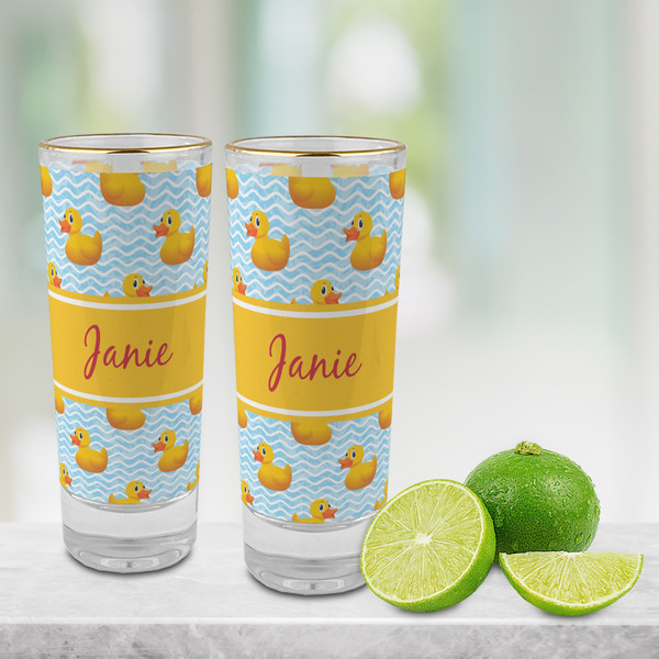 Rubber Duckie Glass Shot Glass - 2 oz - LIFESTYLE