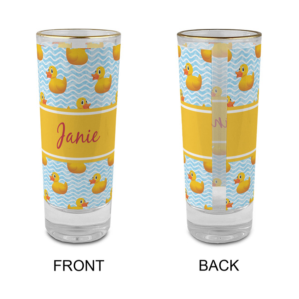 Rubber Duckie Glass Shot Glass - 2 oz - Single - APPROVAL