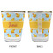 Rubber Duckie Glass Shot Glass - with gold rim - APPROVAL