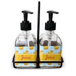 Rubber Duckie Glass Soap & Lotion Bottle Set (Personalized)