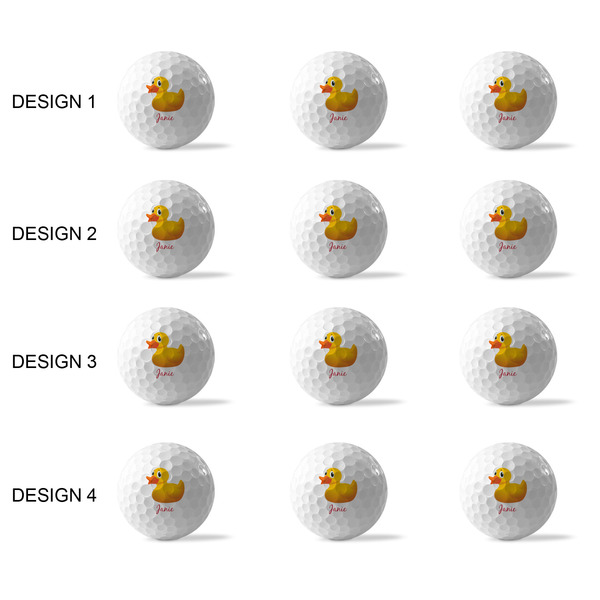 Rubber Duckie Golf Balls - Generic - Set of 12 - APPROVAL