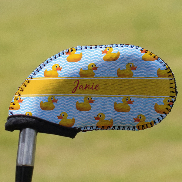 Custom Rubber Duckie Golf Club Iron Cover - Single (Personalized)