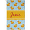Rubber Duckie Golf Towel (Personalized) - APPROVAL (Small Full Print)