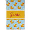 Rubber Duckie Golf Towel - Poly-Cotton Blend - Small w/ Name or Text
