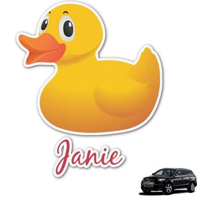 Rubber Duckie Graphic Car Decal (Personalized)
