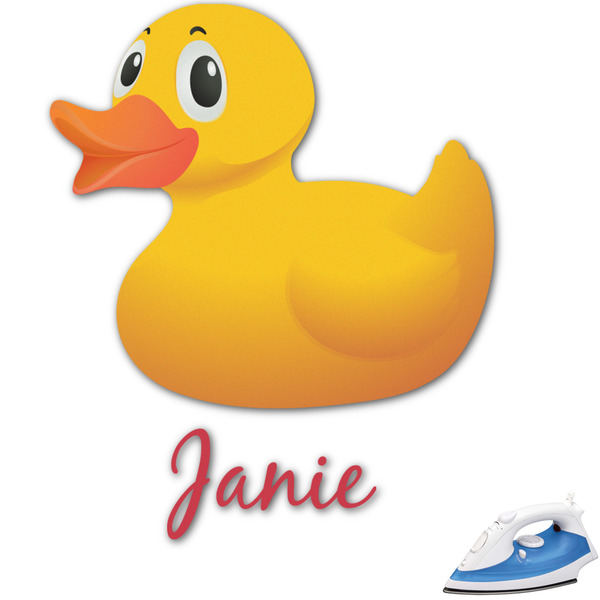 Custom Rubber Duckie Graphic Iron On Transfer - Up to 15"x15" (Personalized)