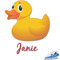Rubber Duckie Graphic Iron On Transfer