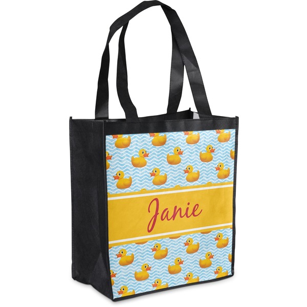 Custom Rubber Duckie Grocery Bag (Personalized)