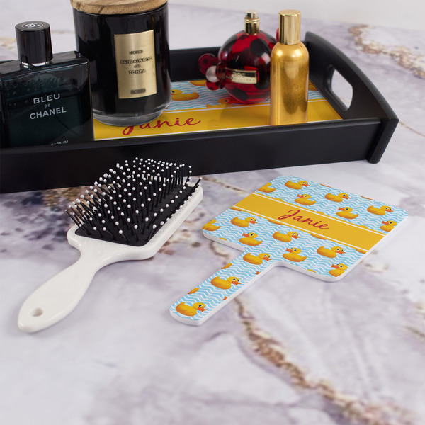 Rubber Duckie Hand Mirror - With Hair Brush