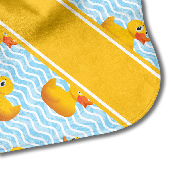 Rubber Duckie Hooded Baby Towel- Detail Corner
