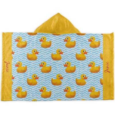 Rubber Duckie Kids Hooded Towel (Personalized)