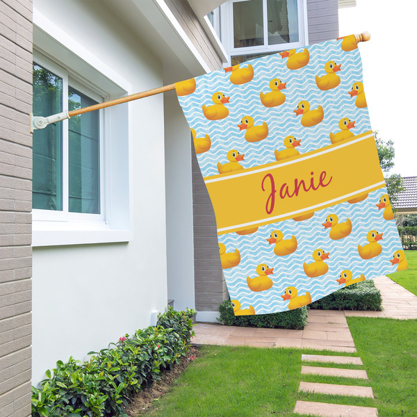 Rubber Duckie House Flags - Double Sided - LIFESTYLE