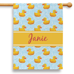Rubber Duckie 28" House Flag (Personalized)