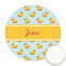 Rubber Duckie Printed Cookie Topper - Round (Personalized)
