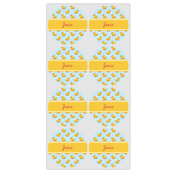 Rubber Duckie Icing Circle - Medium - Set of 8