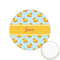 Rubber Duckie Printed Cookie Topper - 1.25" (Personalized)