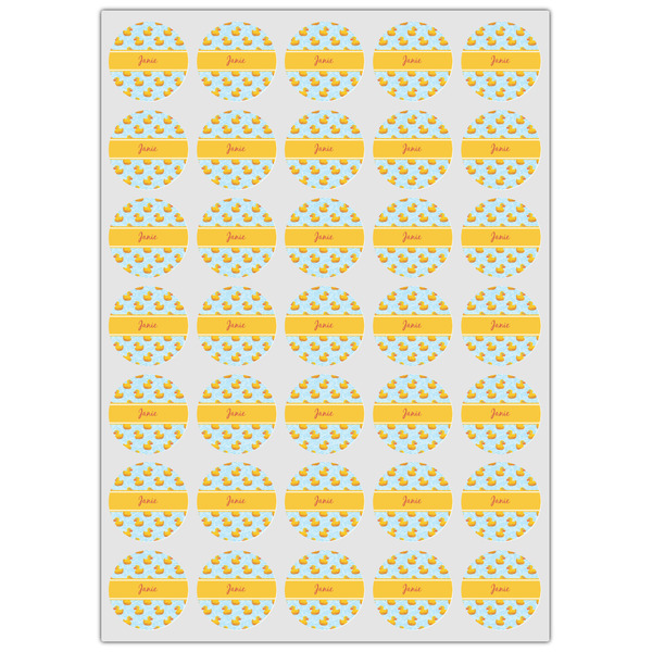 Rubber Duckie Icing Circle - XSmall - Set of 35