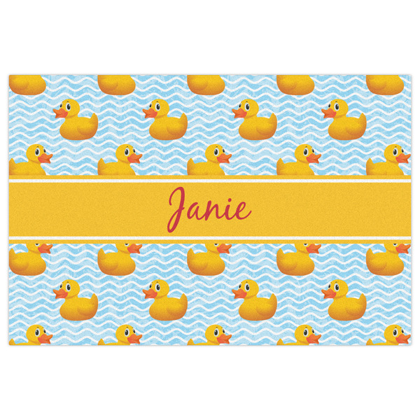 Rubber Duckie Indoor / Outdoor Rug - 4'x6' - Front Flat