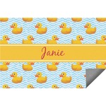 Rubber Duckie Indoor / Outdoor Rug - 6'x8' w/ Name or Text