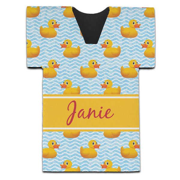 Rubber Duckie Jersey Bottle Cooler - Set of 4 - FRONT (flat)