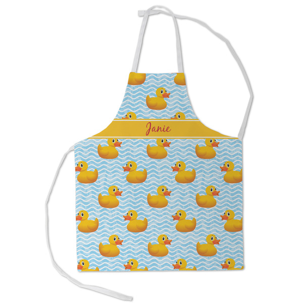 Custom Rubber Duckie Kid's Apron - Small (Personalized)