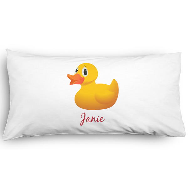 Custom Rubber Duckie Pillow Case - King - Graphic (Personalized)