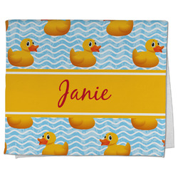 Rubber Duckie Kitchen Towel - Poly Cotton w/ Name or Text